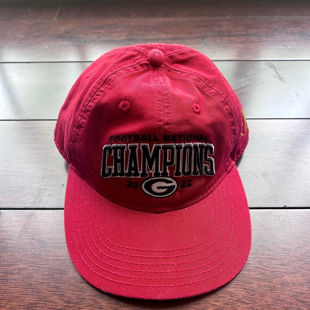 Red Legacy Georgia Bulldogs 2022 National 'Champions' Football Cap